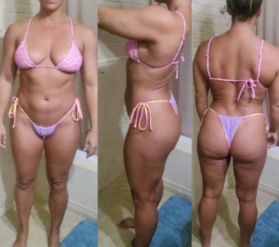 Kellie Delka — before, three angles